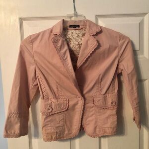 Milk & Co Women's Rose Pink 3/4 Sleeve Blazer